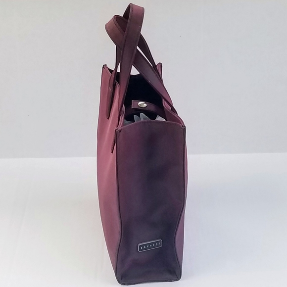 Vintage Express Burgundy Iridescent Small Tote Bag - Picture 2 of 10